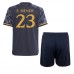 Real Madrid Ferland Mendy #23 Replika Babykläder Borta matchkläder barn 2023-24 Korta ärmar (+ Korta byxor)